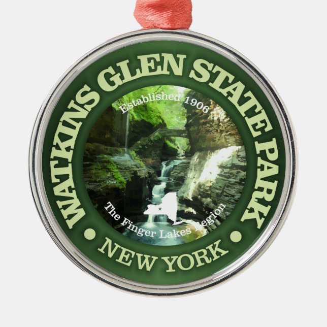 Watkins Glen SP Ornament Aus Metall (Vorne)