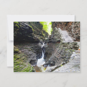 Watkins Glen Staat Park, New York Postkarte