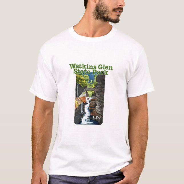 Watkins Glen Staat Park, New York T-Shirt (Vorderseite)