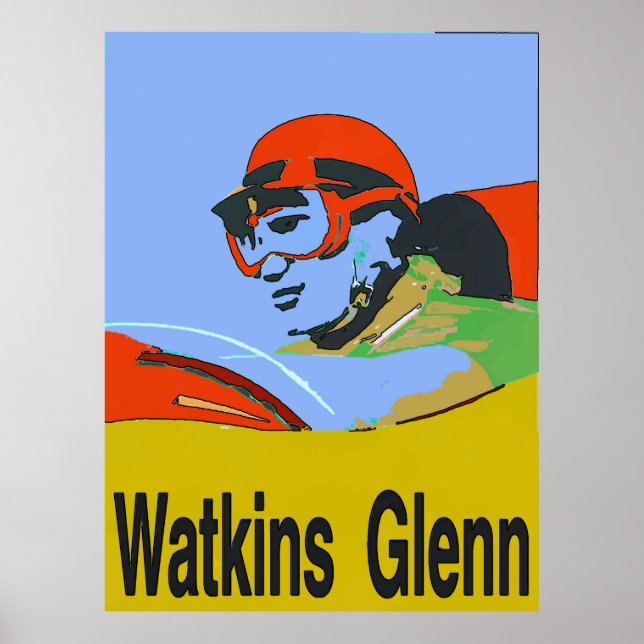 Watkins Glenn NY, Racing Poster (Vorne)