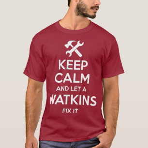 WATKINS Witziger Nachname Geburtstagsbaumgeschenk T-Shirt