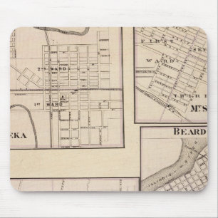 Watseka, Paris, Sterling, Beardstown und Arcola Mousepad