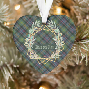 Watson Ancient Original Scottish Tartan Ornament