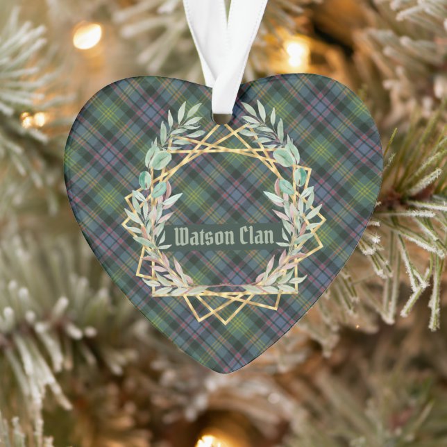 Watson Ancient Original Scottish Tartan Ornament (Baum)