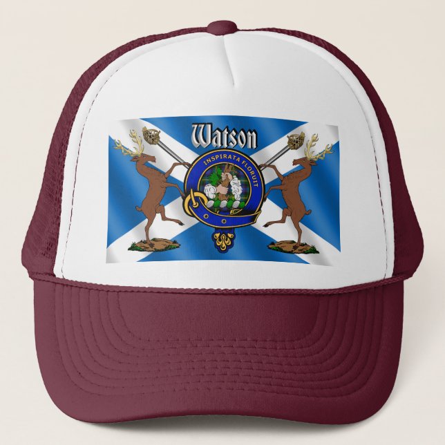 Watson Clan Abzeichen Trucker Hat Truckerkappe (Vorderseite)