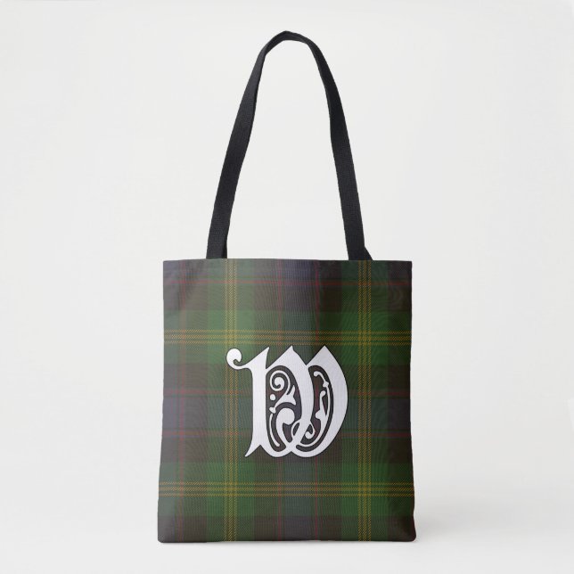 Watson Clan Tartan Monogram Tasche (Vorderseite)