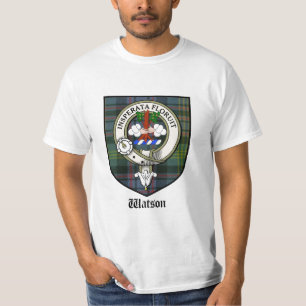 Watson-Clan-Wappen-T-Shirt/Tartan-/Clan-Abzeichen T-Shirt