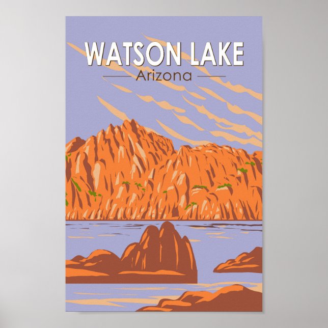 Watson Lake Arizona Vintages Poster (Vorne)