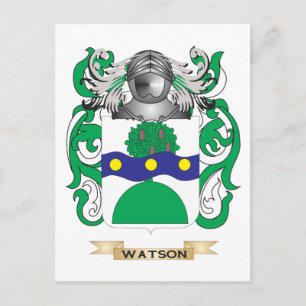 Watson (Schottisches) Familienwappen (Wappen) Postkarte