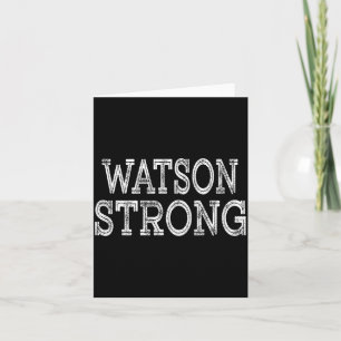WATSON Starkes Squad Familienzusammenkunft Nachnam Karte