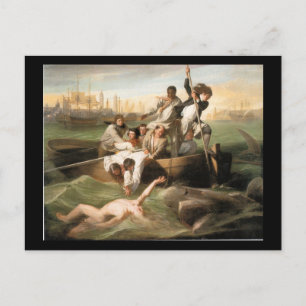 Watson und der Hai von John Singleton Copley Postkarte