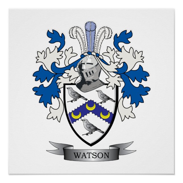 Watson-Wappen Poster (Vorderseite)