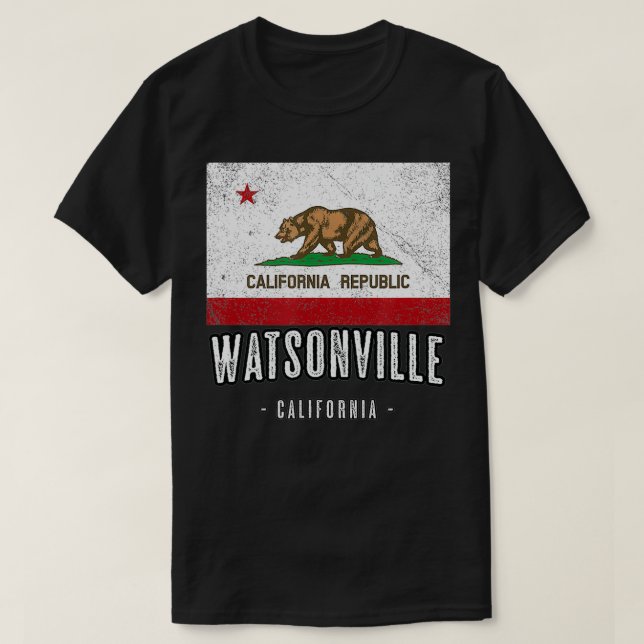 WATSONVILLE California Cali City Souvenir CA Fl T-Shirt (Design vorne)