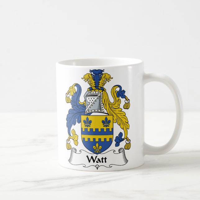Watt-Familienwappen Kaffeetasse (Rechts)