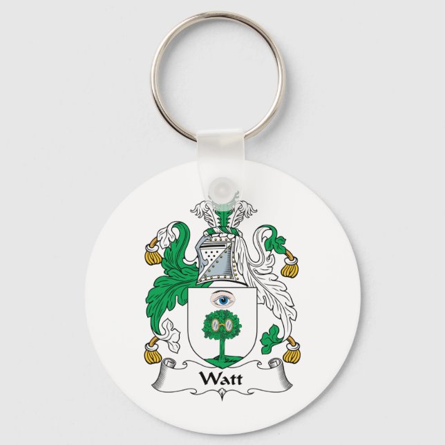 Watt Familienwappen Schlüsselanhänger (Vorderseite)