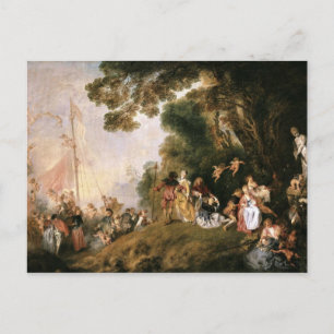 Watteau, Jean-Antoine Art Postkarte