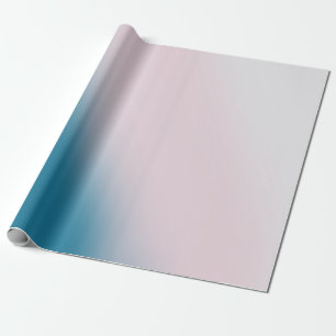 Wattepink- und Blaugradient - sanfter Traum Geschenkpapier
