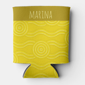 Wattle Customizable Name Australian Dreamtime Dosenkühler