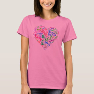 Watts de famille de rose de T-shirt