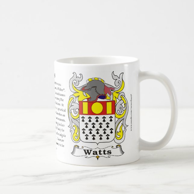 Watts de manteau de famille de tasse de bras (Droite)