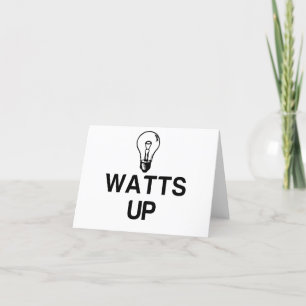 WATTS UP LIGHT BULB - Copy Dankeskarte