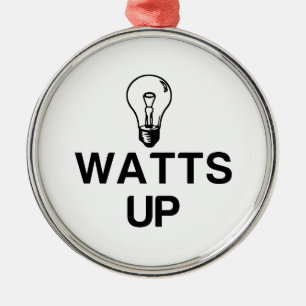 WATTS UP LIGHT BULB - Copy Ornament Aus Metall
