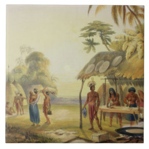 Watu Ticaba, ein Wapisiana Dorf, 'von den Fliese