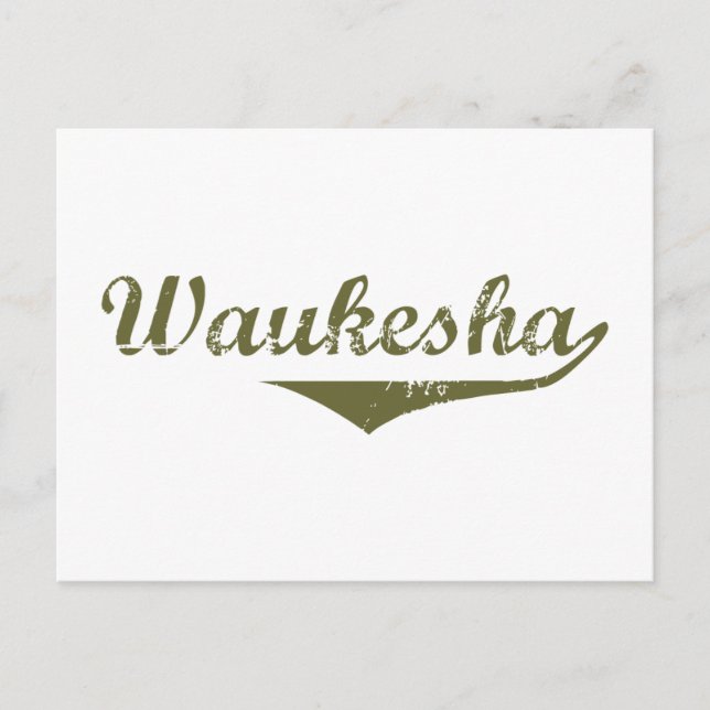 Waukesha Revolution in Shirts Postkarte (Vorderseite)