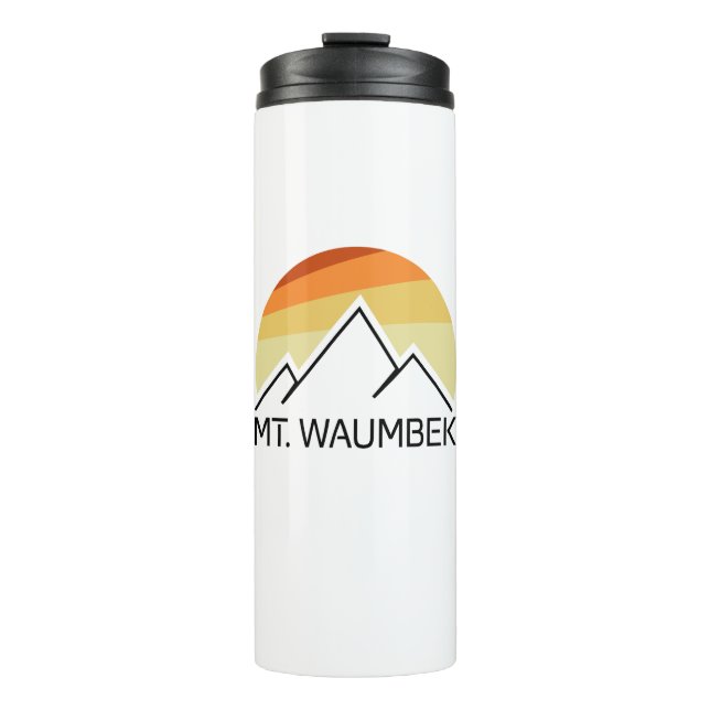 Waumbek New Hampshire Retro Thermosbecher (Vorderseite)