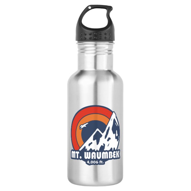 Waumbek New Hampshire Sun Eagle Edelstahlflasche (Vorderseite)