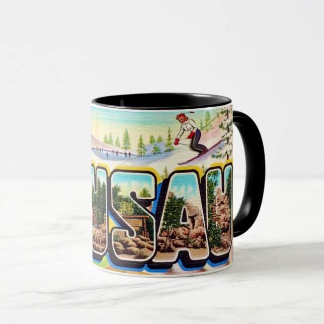 Wausau Wisconsin Greeting Postcard Tasse (VorderseiteRechts)