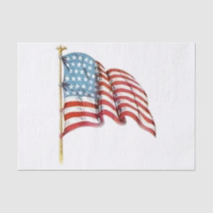 Wave American Flag Seidenpapier