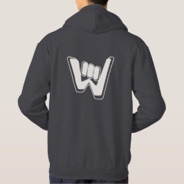 Wave and Walk Off-White Logo Essential Hoodie