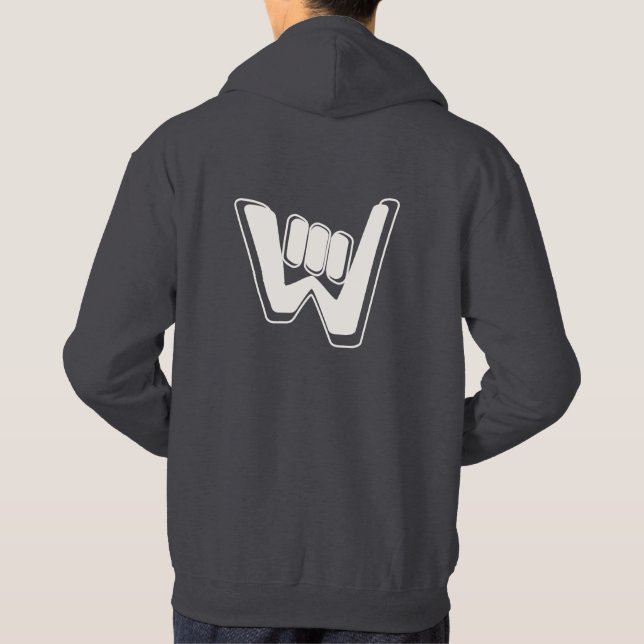 Wave and Walk Off-White Logo Essential Hoodie (Rückseite)