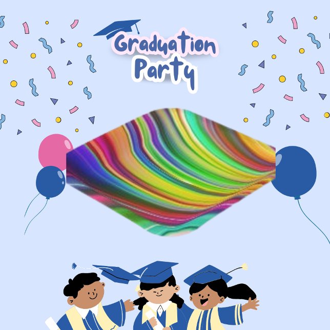 Wave Ästhetische moderne ästhetische Gestaltung Pappteller (Von Creator hochgeladen)