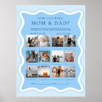 Wave Blue Wie alt waren Mama und Vater Foto Game