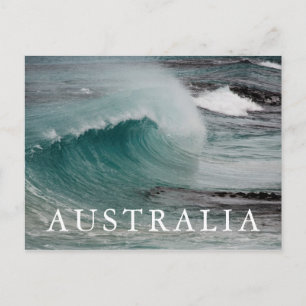 Wave Breaker In Tasmania Postkarte