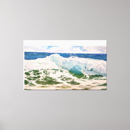 Wave Crash on the Shore: Realistic Seascape  Leinwanddruck