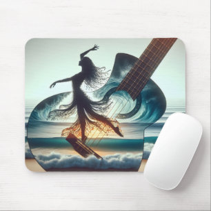Wave Dancer in einer Gitarre Mousepad