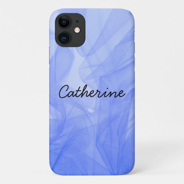 Wave Design Print mit Name Case-Mate iPhone Case (Rückseite)