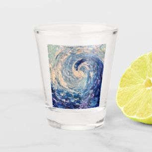 Wave Design Shot Glass Schnapsglas