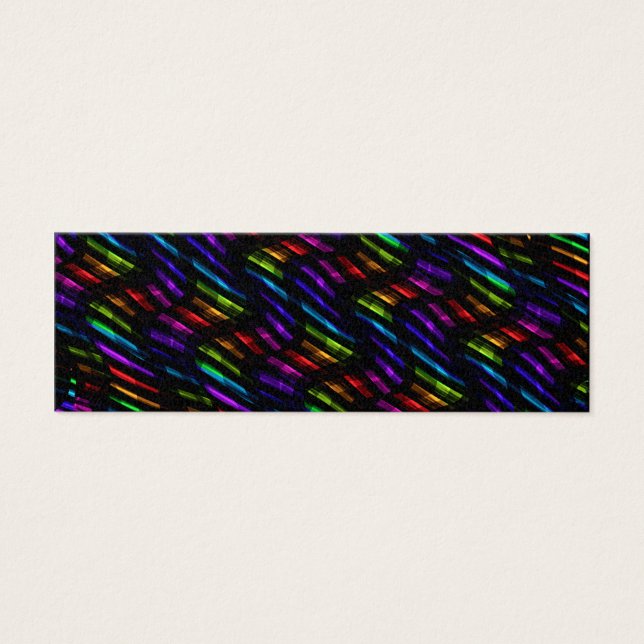 Wave Drehungen Dark Rainbow Gem Mosaik Artwork (Vorderseite)