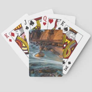 Wave entlang des Strandes, Kalifornien Spielkarten