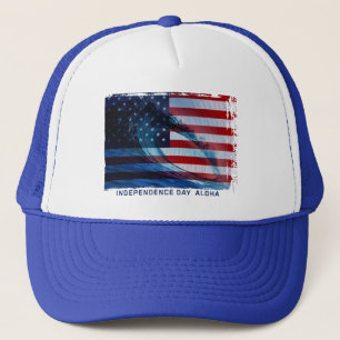 Wave Flag USA Trucker Hats Truckerkappe