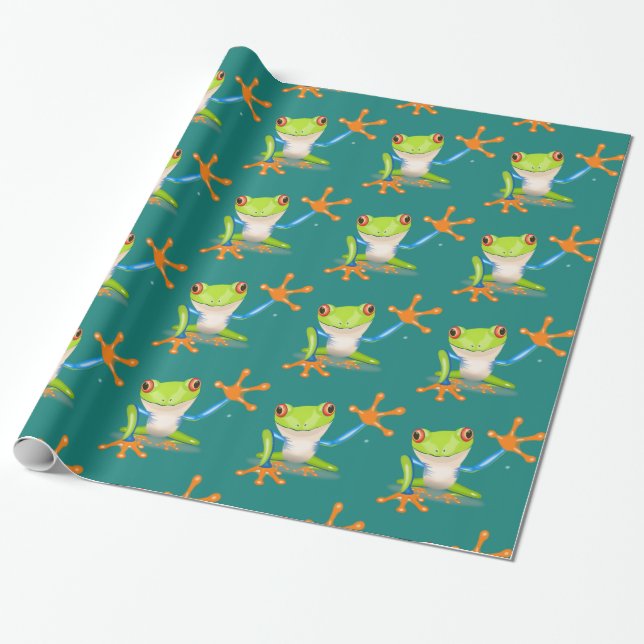 Wave Frog Gift Geschenkpapier (Ungerollt)