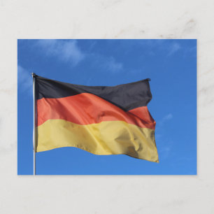 Wave German Flag Foto Postcard Postkarte
