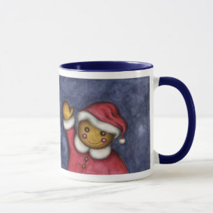 Wave Gingerbread Man Boy Weihnachten Tasse