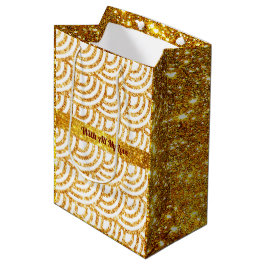 Wave Gold Sun Glitzer Boho Popular Collection Mittlere Geschenktüte