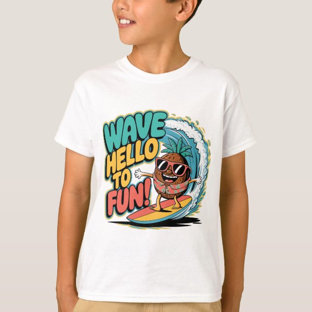 Wave Hello to Fun T-Shirt (Vorderseite)