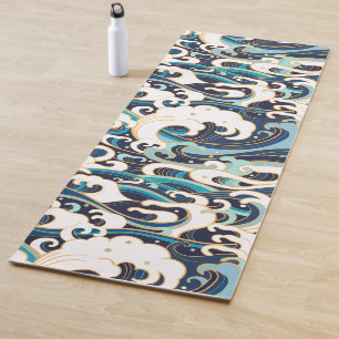 Wave japanischer Stil Yogamatte